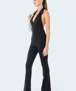 S11961_BLACK Odell Open-Back Jumpsuit