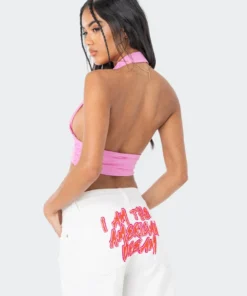 S11492_PINK Bau Halter Top