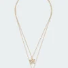 Acc0085_gold Accessories Flutter Necklace
