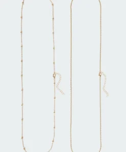 Acc0116_gold Sissy Pack Of 2 Belly Chains Accessories