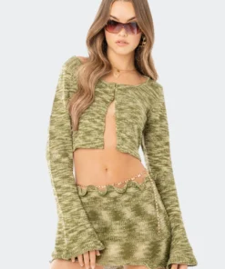 S12053_GREEN Ayden Knitted Top New In