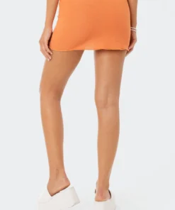 S11968_ORANGE Babe Fest Arielle Mini Skirt