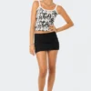 S12143_BLACK-AND-WHITE New In Say It To My Face Ribbed Tank Top
