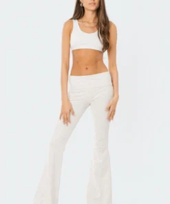 S12147_GRAY-MELANGE Sporty Babe Crop Top