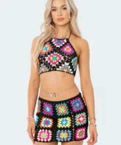 S12076_MIX Babe Fest Crochet Crush Halter Top