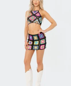 S12076_MIX Babe Fest Crochet Crush Halter Top