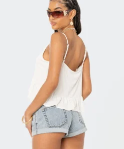 S12224_CREAM Imogen Ruffle Top New In