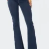 S12028_BLUE Gini Lace-Up Flared Jeans New In