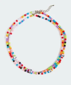 Acc0089_mix Beaded Love Necklace Accessories