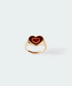 ACC0353_GOLD New In Mocha Heart Ring