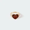 ACC0353_GOLD New In Mocha Heart Ring