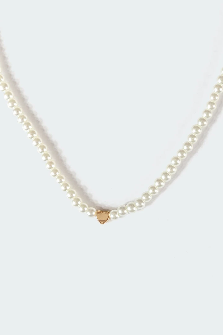 Acc0157_gold Accessories Pearly Love Necklace Pack 4 Acc0157_gold Accessories Pearly Love Necklace Pack