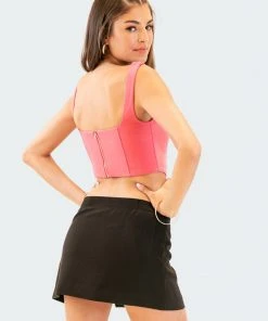 S11073_PINK Isla Corset Top New In