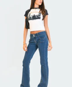 S12319_BLUE Harriot Low-Rise Jeans New In
