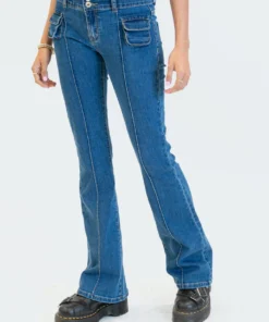 S12319_BLUE Harriot Low-Rise Jeans New In