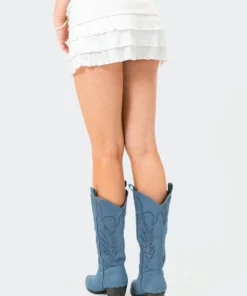 S12386_WHITE Tommy Frill Mini Skirt New In