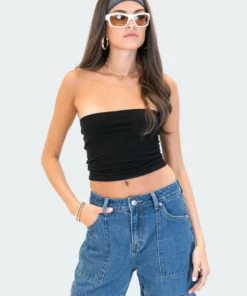 S12381_BLACK Basic Tube Top