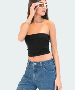 S12381_BLACK Basic Tube Top