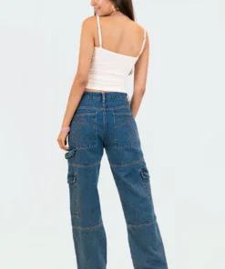S12366_BLUE Jaimie Cargo Jeans New In