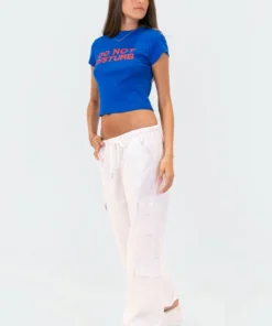 S12403_BLUE Do Not Disturb T-Shirt New In