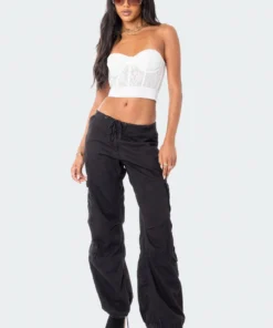 S12124_WHITE Lola Lace Corset Top