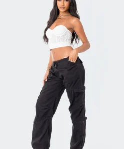 S12124_WHITE Lola Lace Corset Top