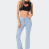 S12005_BLUE New In V-Cut Stretch Jeans