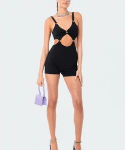 S12230_BLACK New In Jasper Cut-Out Romper