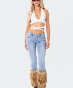 S12113_WHITE Nia Strappy Halter Top