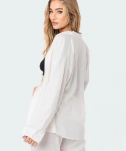 S12229_CREAM Babe Fest Zephyr Button-Up Shirt