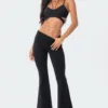 S12068_BLACK Babe Fest Avani Ribbed Strappy Crop Top