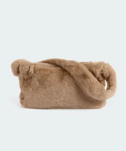 Acc0222_brown Fur Real Baguette Bag 7 Acc0222_brown Fur Real Baguette Bag