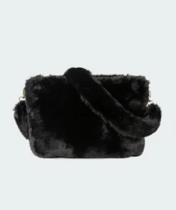 Acc0221_black Accessories Fluffy Shoulder Bag