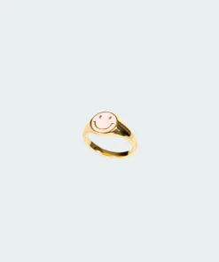 Acc0224_gold Happy Signet Ring