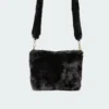 Acc0221_black Accessories Fluffy Shoulder Bag