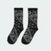 Acc0214_black Bandana Socks Accessories