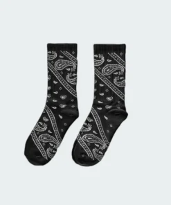 Acc0214_black Bandana Socks Accessories