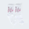 ACC0228_WHITE Rising Flame Socks