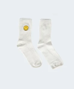 ACC0236_WHITE Happy Go Lucky Socks