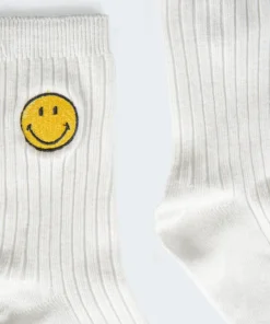 ACC0236_WHITE Happy Go Lucky Socks