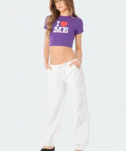 S12432_WHITE Denver Relaxed Cargo Pants New In