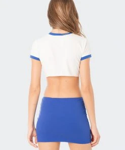 S12267_WHITE New In Smoking Hot Cropped T-Shirt