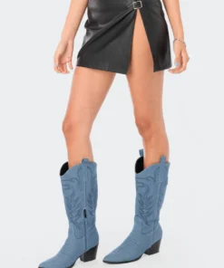 S12223_BLACK Gwyneth Faux Leather Mini Skirt New In