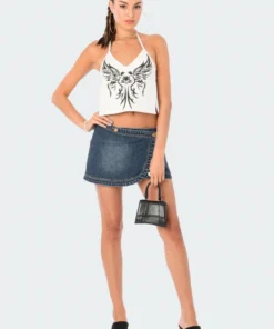 S12280_WHITE Bella Open-Back Top New In