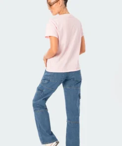 S12360_PINK New In Drive In T-Shirt