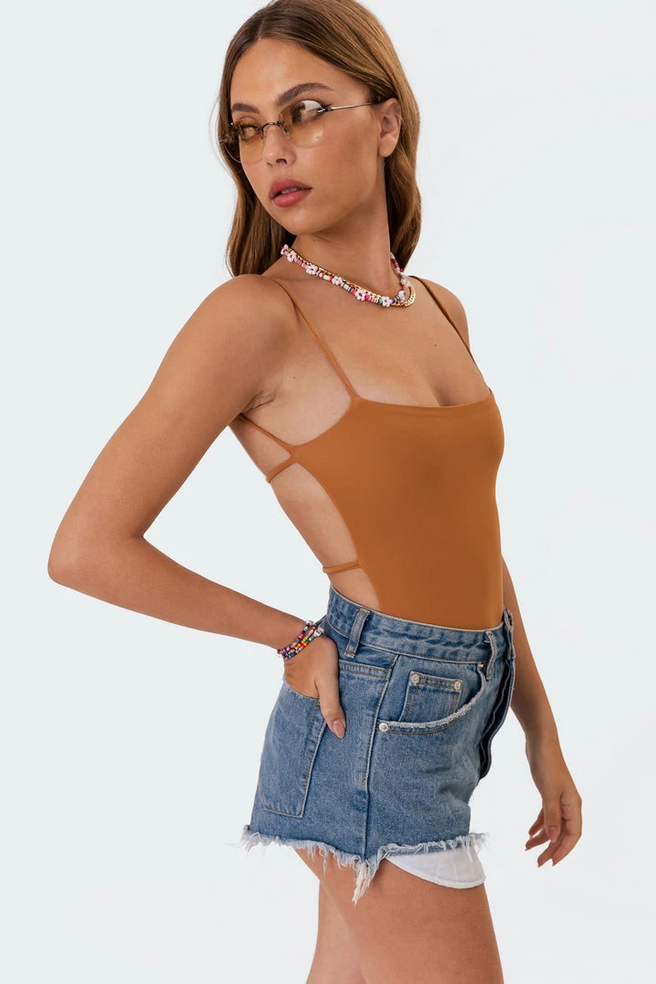 S11072_camel Tops Billy Open Back Bodysuit 7 S11072_camel Tops Billy Open Back Bodysuit