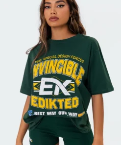 S11063_green Invincible Oversized T-Shirt 11 S11063_green Invincible Oversized T-Shirt