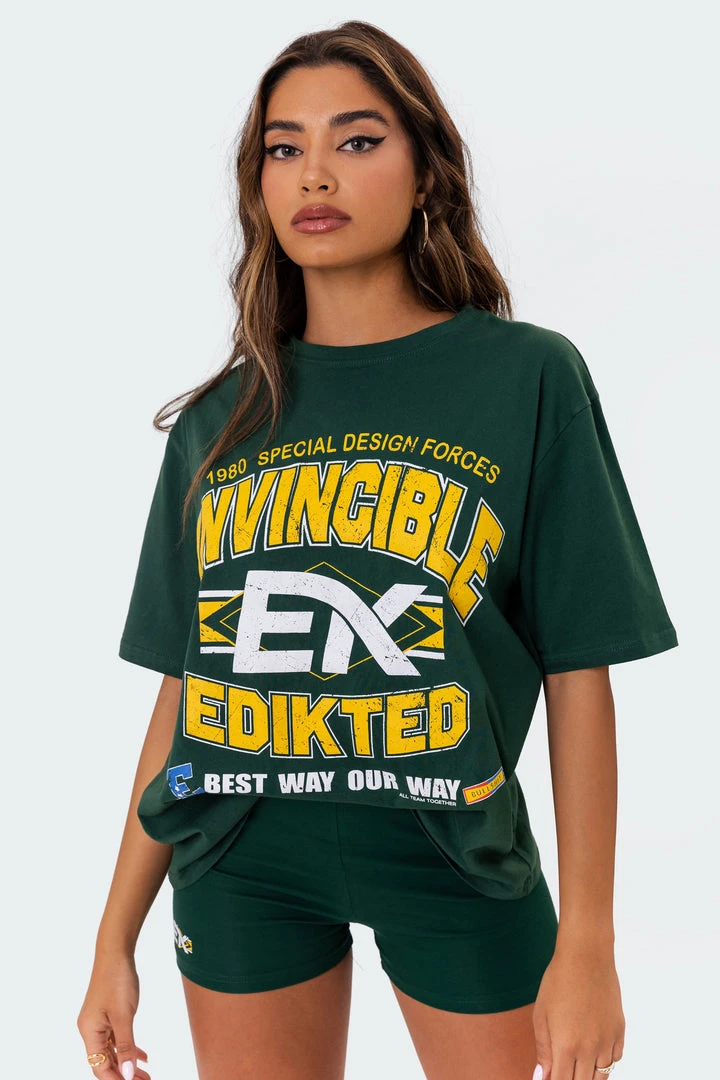 S11063_green Invincible Oversized T-Shirt 6 S11063_green Invincible Oversized T-Shirt