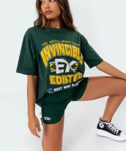 S11063_green Invincible Oversized T-Shirt 13 S11063_green Invincible Oversized T-Shirt