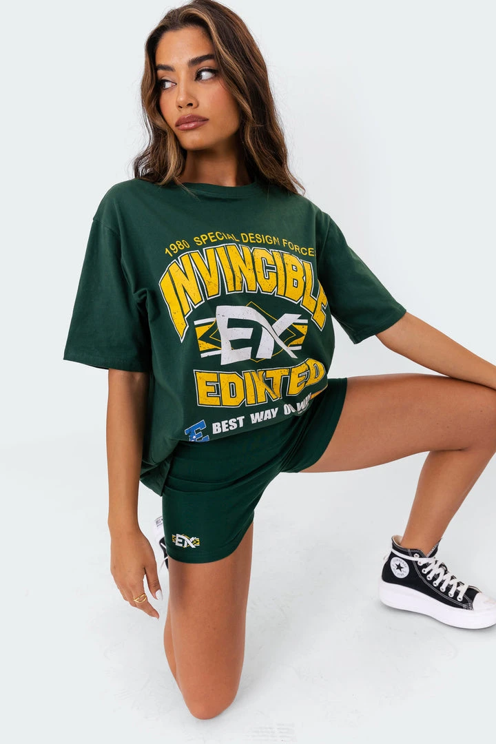 S11063_green Invincible Oversized T-Shirt 8 S11063_green Invincible Oversized T-Shirt